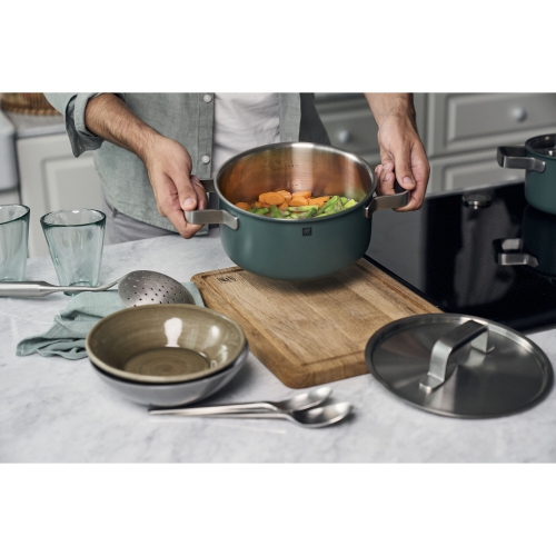 ZWILLING Pure Cookware Set, 6 Piece 18/10 Stainless Steel, Green