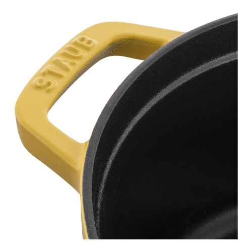 Staub La Cocotte 3.7 L Cast Iron Round Cocotte, Citron