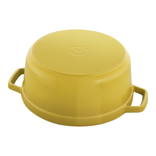 Staub La Cocotte 3.7 L Cast Iron Round Cocotte, Citron