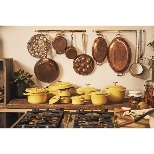 Staub La Cocotte 3.7 L Cast Iron Round Cocotte, Citron