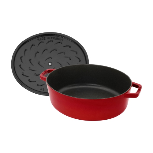 Staub – Faitout ovale large en fonte La Cocotte 6 L, cerise