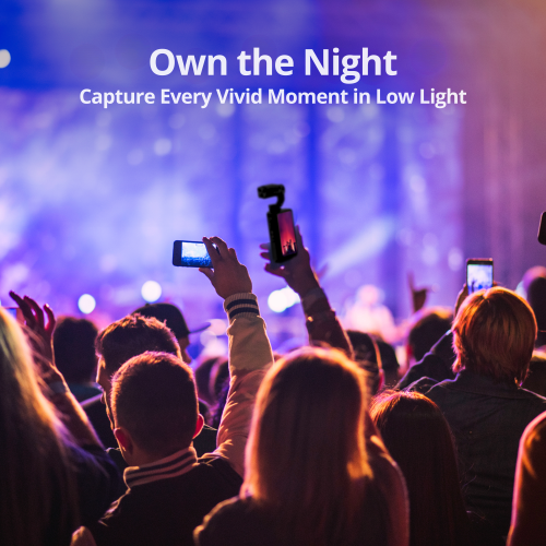 Open Box - Nimble 1 Content Creator Pocket Camera with Gimbal, 3.5" Screen with 64gb SD Card, 3-Axis EIS, 5K 30FPS, 4K 60FPS, AI Face Tracking, IR