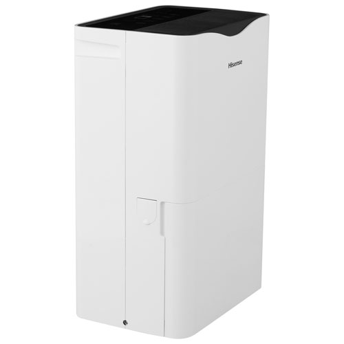 Déshumidificateur de Hisense avec connectivité Wi-Fi intelligente - 50 chopines - Blanc/Noir