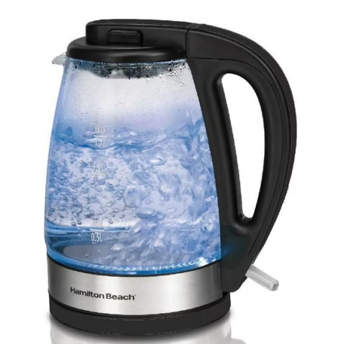 Hamilton Beach 40855C 1.7L Glass Kettle, 1.7 litres.