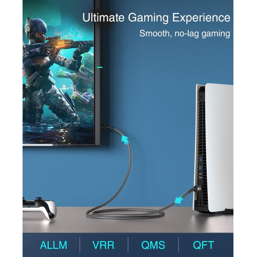 BlueRigger 4K Nylon Braided HDMI Cable