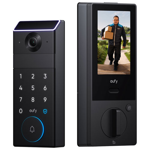 Image 1 de 8.. Serrure intelligente vidéo FamiLock S3 Max d'eufy avec déverrouillage d'un mouvement de la main - Partenaire de détail exclusif
