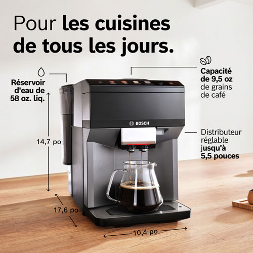 Bosch VeroCafe 500 Series Automatic Espresso Machine with Milk Frother - Black