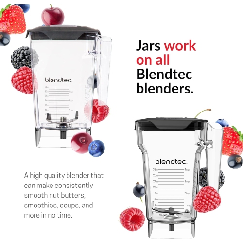 Blendtec Classic 575 Blender, 90 oz WildSide+,- Poppy Red -Open Box