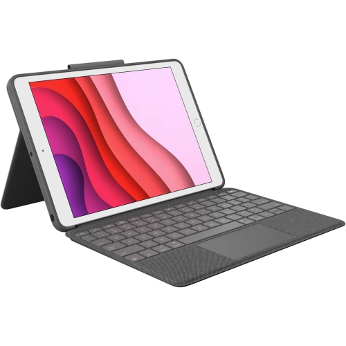 Logitech Combo Touch for iPad Keyboard case with trackpad, wireless keyboard, and Smart Connector technology - Graphite