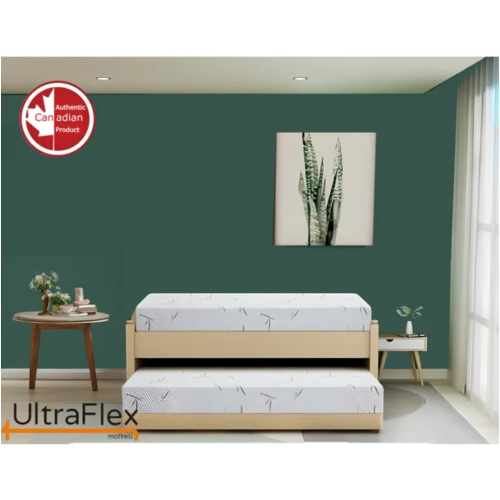 UltraFlex RestEasy Gel-Infused Foam Mattress, Ideal for Bunk Beds, Trundle Beds, Caravans, RV, Bamboo Feel, CertiPUR-US® Certified, Medium