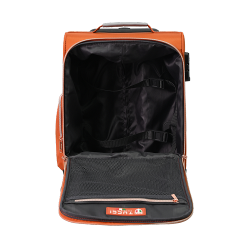 TUCCI ITALY ABITO 16 INCH CARRY-ON LUGGAGE-ORANGE