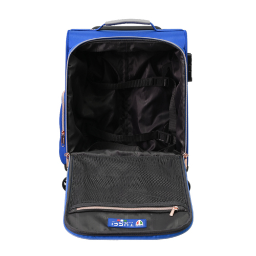BAGAGE DE CABINE DE 16 PO ABITO DE TUCCI ITALY - BLEU COBALT