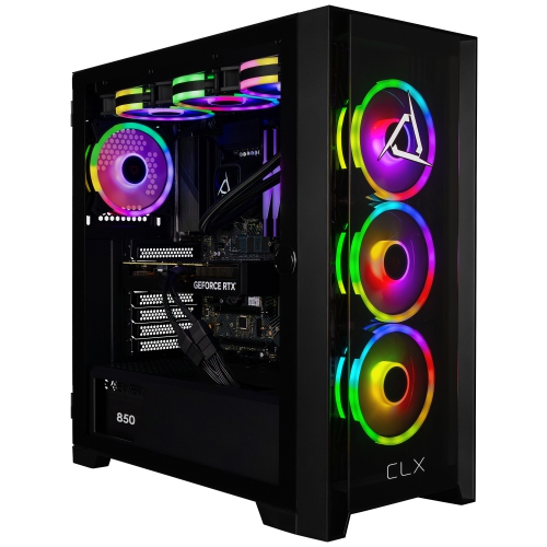 CLX SET Gaming Desktop - Liquid Cooled Intel Core Ultra 9 285K 3.7GHz 24-Core CPU, 64GB DDR5 Memory, RTX 5090 32GB GDDR7 Graphics, 2TB SSD, 4TB HDD,