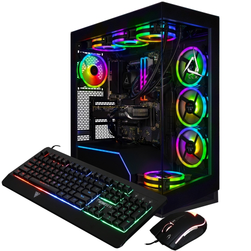 CLX Horus Gaming Desktop-Liquid Cooled AMD Ryzen 9 9950X 4.3GHz 16-Core CPU, 96GB DDR5 Memory, GeForce RTX 5080 16GB GDDR7 Graphics, 2TB SSD, 8TB
