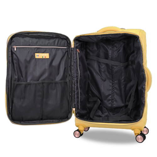 Ensemble de 3 valises de voyage Traverso Italy de TUCCI (jaune)