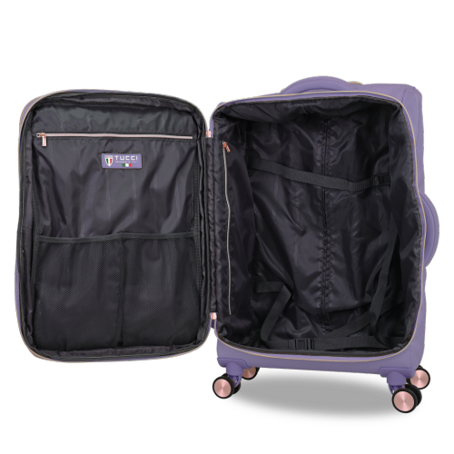 Ensemble de 3 valises de voyage Traverso Italy de TUCCI (lilas)