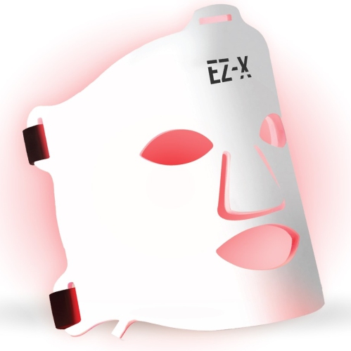 EZ-X Pro LED Mask - 4 color LED Face Mask for Anti Aging, Skin Tone & Acne - Infrared, Blue, Yellow & Red Light Therapy for Face - 240 LEDs - Extra