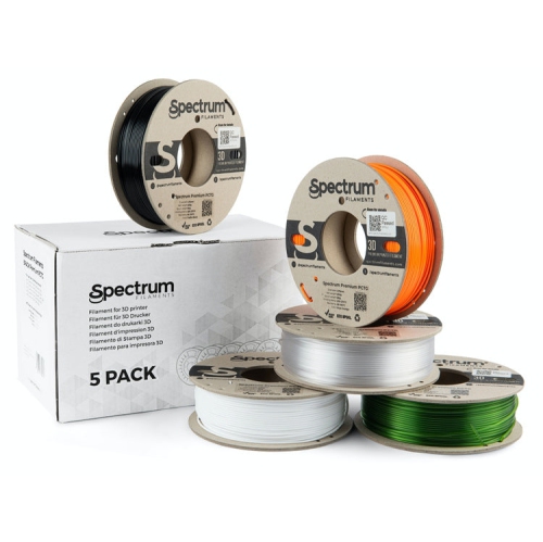 PCTG Premium Multi Pack - 1.75mm Spectrum PCTG Premium Filament - 5 x 0.25 kg