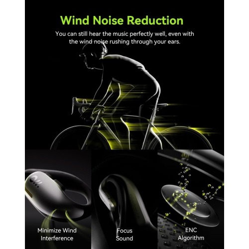 Oladance OWS Sports Open-Ear Headphone, 15 Hours Open Wearable Stereo Bluetooth Earphones IPX8 Waterproof for Running Cycling Workout Gym, Bluetooth