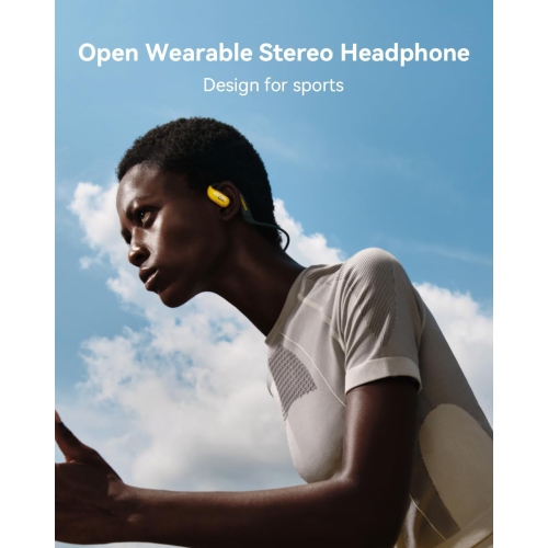 Oladance OWS Sports Open-Ear Headphone, 15 Hours Open Wearable Stereo Bluetooth Earphones IPX8 Waterproof for Running Cycling Workout Gym, Bluetooth