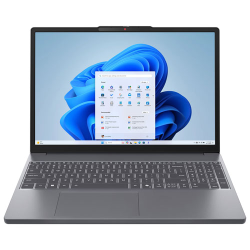 Portable IdeaPad Slim 3i de 15,3 po de Lenovo - Gris luna (Core 3 - 100U d'Intel/RAM 8 Go/SSD 512 Go/Windows 11)