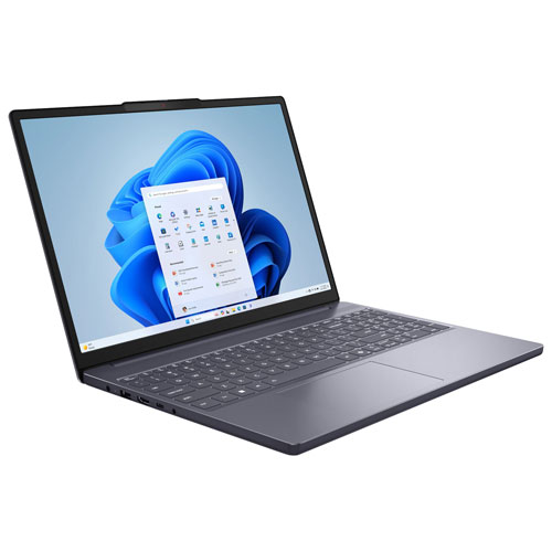 Portable IdeaPad Slim 3i de 15,3 po de Lenovo - Gris luna (Core 3 - 100U d'Intel/RAM 8 Go/SSD 512 Go/Windows 11)