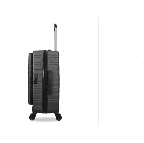 TUCCI ITALY CIRCOLO 3PC LUGGAGE SET EXPANDABLE-BLACK