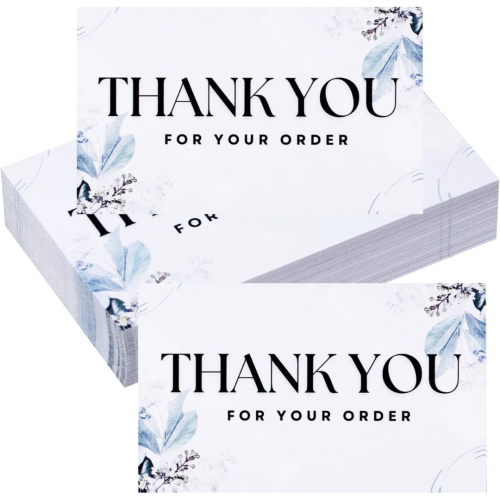 50 Pack Thank You Cards Blank Thank You Card Thank You Notes Small Appreciation Cards Mini Thanks Greeting Cards for Wedding Bridal Thanksgiving Party