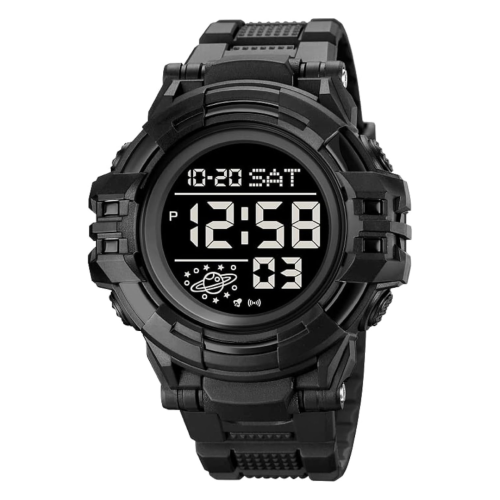 MEHIAZ  Men Sport Watch Countdown Stopwatch Watch Mens Wrist Watch Waterproof Led Electronic Digital Male Watch 12/24 Hour Multifunctional Watch, C