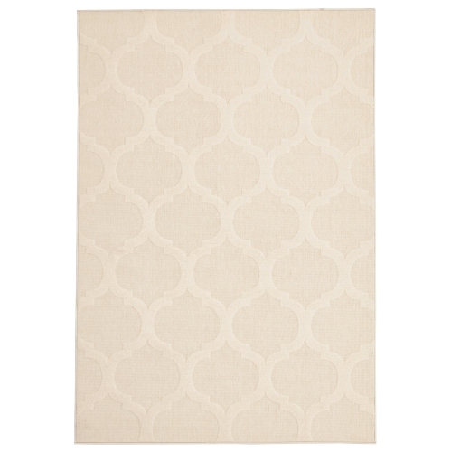 ALFRESCO DECOR  Cambridge Polypropylene Rug 5'3" X 7'7" In Grey