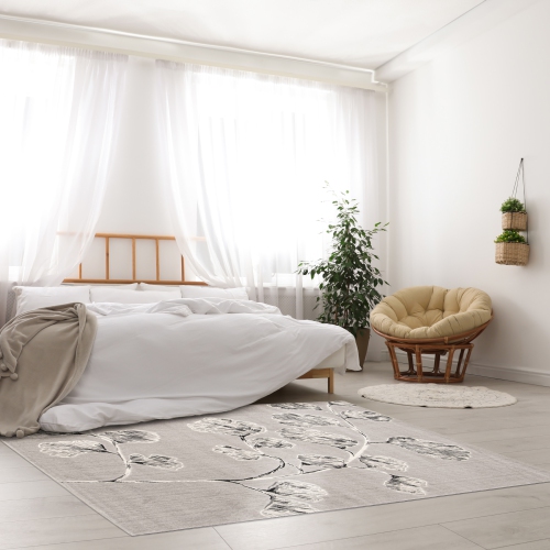 Prima Ivory Polypropylene Rug 5'3" x 7'7"