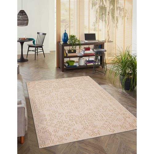 Umbra Taupe Polypropylene Rug 2'6" x 12'0"