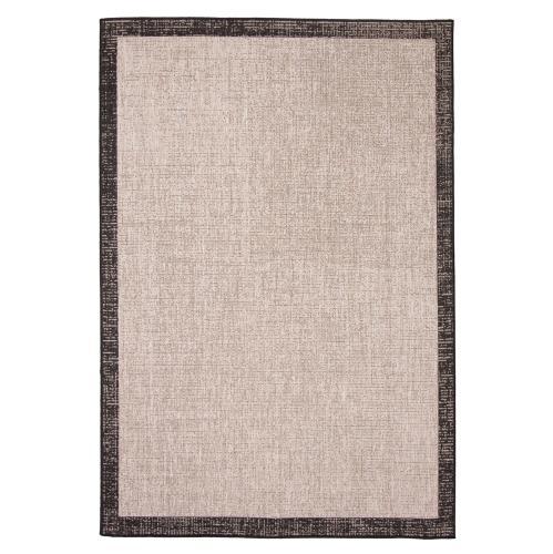 Sisal Classic Silver/Black Polypropylene Rug 5'3" x 7'7"