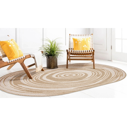 Merry Taupe Polypropylene Rug 8'0" x 10'0"