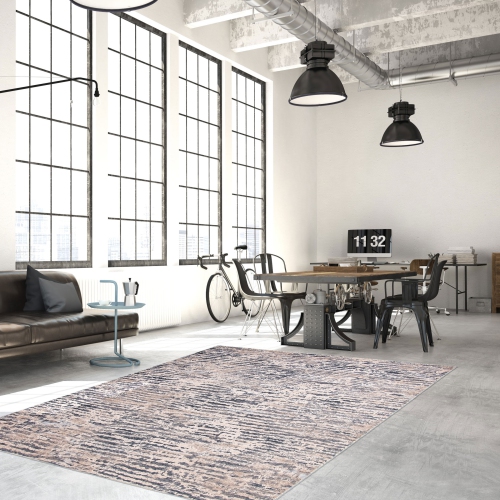 Noelle Taupe Polypropylene Rug 5'3" x 7'3"