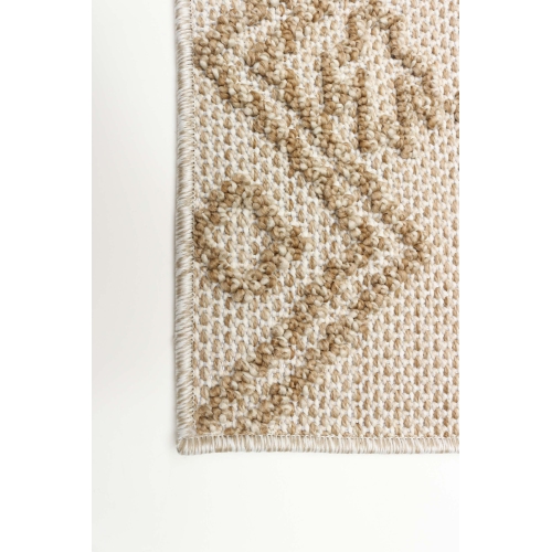 Caral Taupe Polypropylene Rug 2'6" x 12'0"