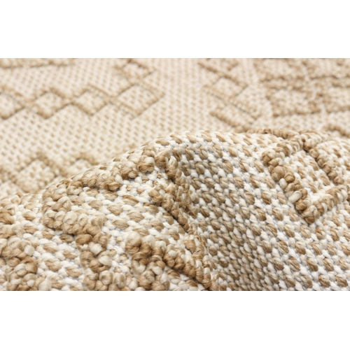 Caral Taupe Polypropylene Rug 2'6" x 12'0"