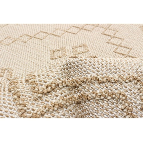 Caral Taupe Polypropylene Rug 2'6" x 12'0"