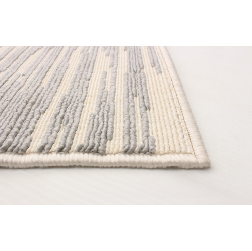 Yeta Grey Polypropylene Rug 2'8" x 4'11"