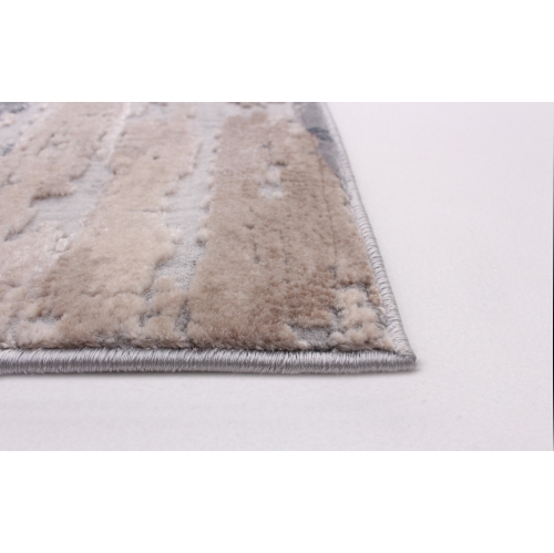 Tapis en polypropylène gris Devin 5 pi 3 po x 7 pi 3 po