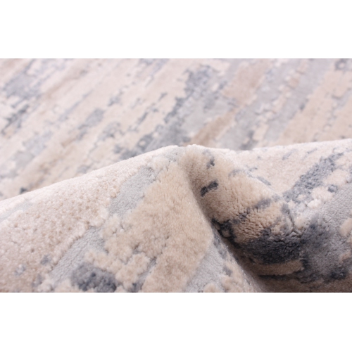 Tapis en polypropylène gris Devin 5 pi 3 po x 7 pi 3 po