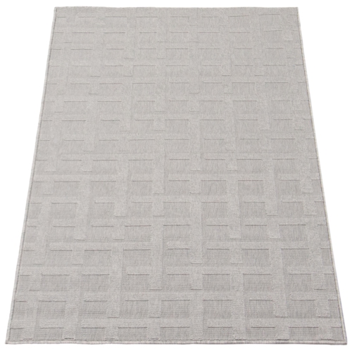 Villa Grey Polypropylene Rug 3'11" x 5'7"