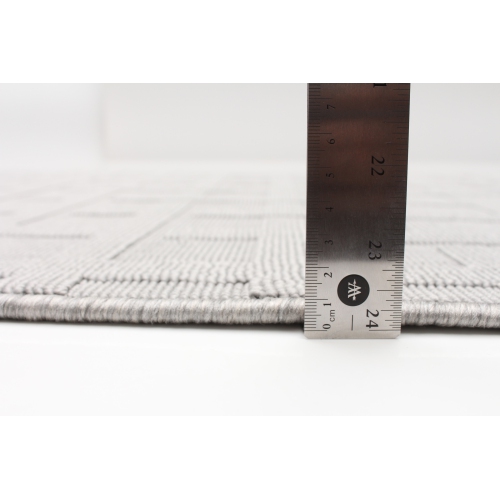 Villa Grey Polypropylene Rug 3'11" x 5'7"