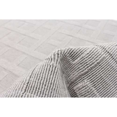 Villa Grey Polypropylene Rug 3'11" x 5'7"