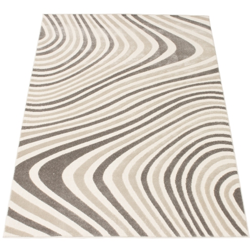 Zuma Taupe Polypropylene Rug 4'7" x 6'7"