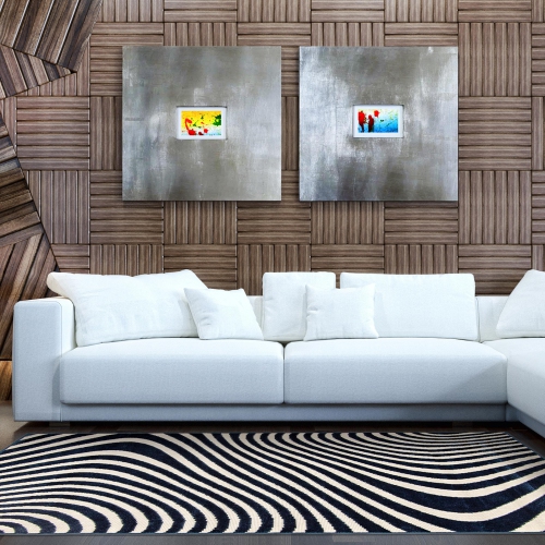 Zuma Taupe Polypropylene Rug 4'7" x 6'7"