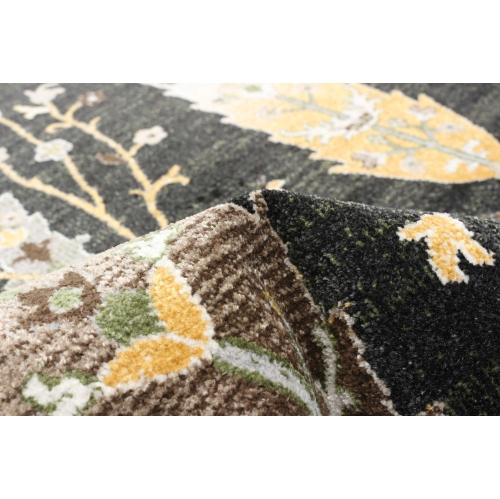 Aqua Gypsy Ivory Polyester Rug 3'0" x 5'0"