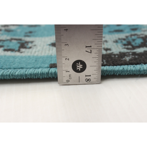 Tapis en polypropylène bleu Isabella 2 pi 8&nbsp;po x 4 pi 11&nbsp;po