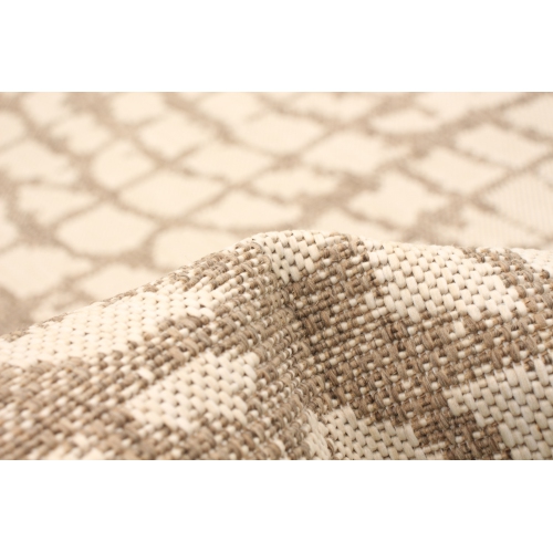 Sisal Safari Black-Silver Polypropylene Rug 5'3" x 7'7"