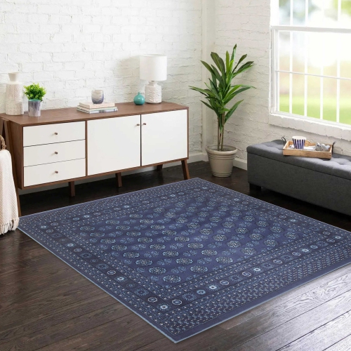 Bokhara Red Polypropylene Rug 3'11" x 5'7"